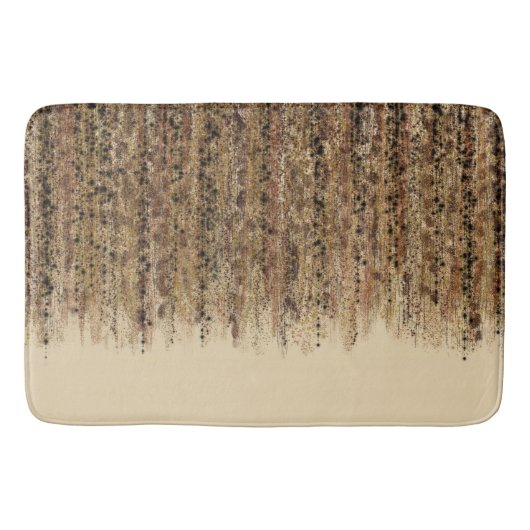 Moderne Exotische Safari Abstracte Glamour Print Badmat (Voorkant)