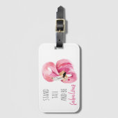 Moderne, exotische standaard en verbluffend flamin bagagelabel (Voorkant (verticaal))