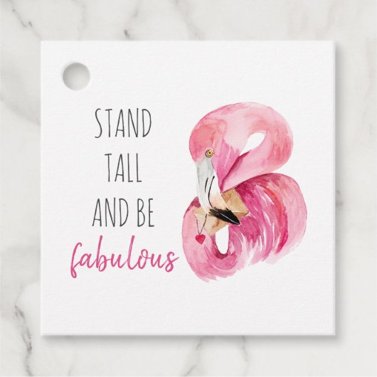 Moderne, exotische standaard en verbluffend flamin bedankjes labels (Voorkant)