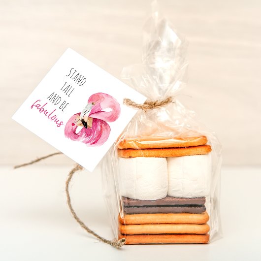 Moderne, exotische standaard en verbluffend flamin bedankjes labels