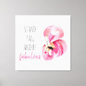 Moderne, exotische standaard en verbluffend flamin canvas afdruk (Voorkant)