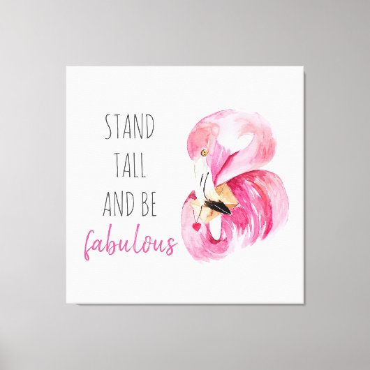 Moderne, exotische standaard en verbluffend flamin canvas afdruk (Voorkant)