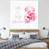 Moderne, exotische standaard en verbluffend flamin canvas afdruk (Insitu (Slaapkamer))