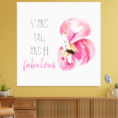 Moderne, exotische standaard en verbluffend flamin canvas afdruk (Insitu (Woonkamer))