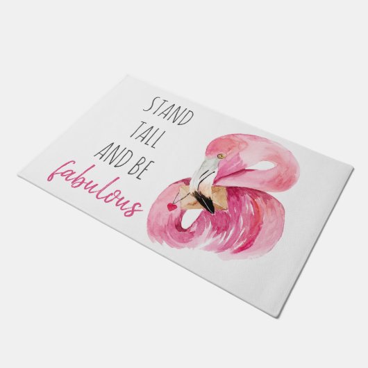 Moderne, exotische standaard en verbluffend flamin deurmat (Schuin)