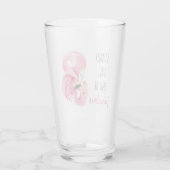 Moderne, exotische standaard en verbluffend flamin glas (Achterkant)