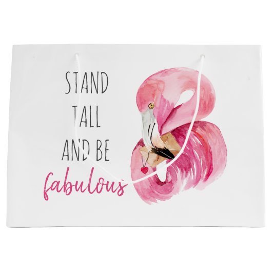 Moderne, exotische standaard en verbluffend flamin groot cadeauzakje (Voorkant)