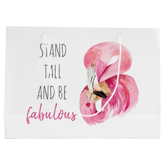 Moderne, exotische standaard en verbluffend flamin groot cadeauzakje (Achterkant)