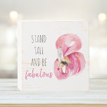 Moderne, exotische standaard en verbluffend flamin houten kist print<br><div class="desc">Moderne,  exotische standaard en verbluffend flamingo</div>