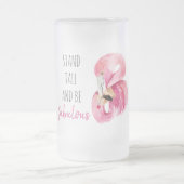 Moderne, exotische standaard en verbluffend flamin matglas bierpul (Center)