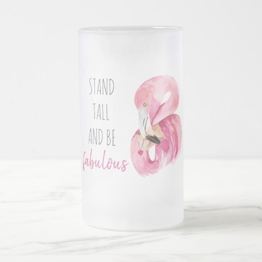 Moderne, exotische standaard en verbluffend flamin matglas bierpul (Center)