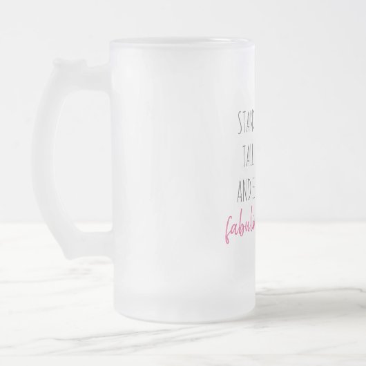 Moderne, exotische standaard en verbluffend flamin matglas bierpul (Links)