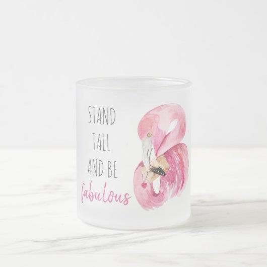 Moderne, exotische standaard en verbluffend flamin matglas koffiemok (Center)