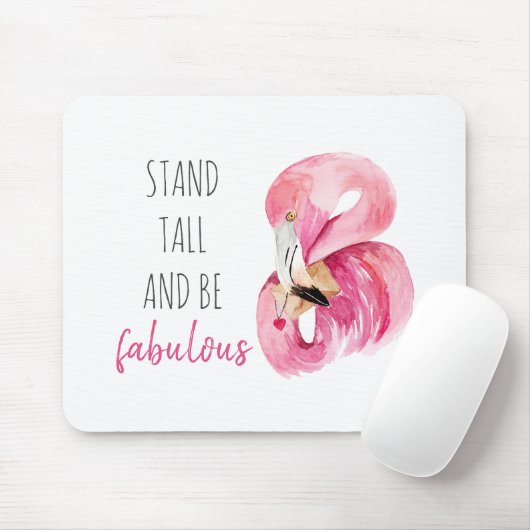 Moderne, exotische standaard en verbluffend flamin muismat (Met muis)