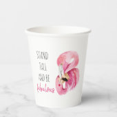 Moderne, exotische standaard en verbluffend flamin papieren bekers (Voorkant)