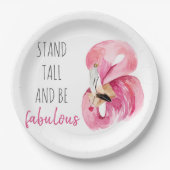 Moderne, exotische standaard en verbluffend flamin papieren bordje (Voorkant)