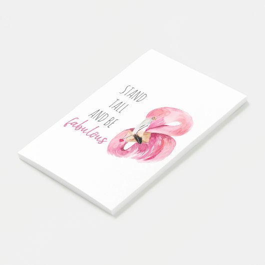 Moderne, exotische standaard en verbluffend flamin post-it® notes (Schuin)