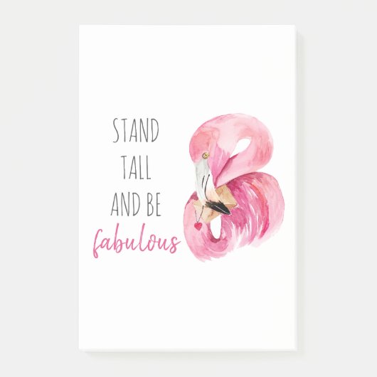 Moderne, exotische standaard en verbluffend flamin post-it® notes (Voorkant)