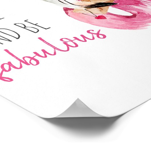 Moderne, exotische standaard en verbluffend flamin poster (Hoek)