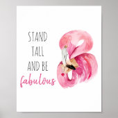 Moderne, exotische standaard en verbluffend flamin poster (Voorkant)
