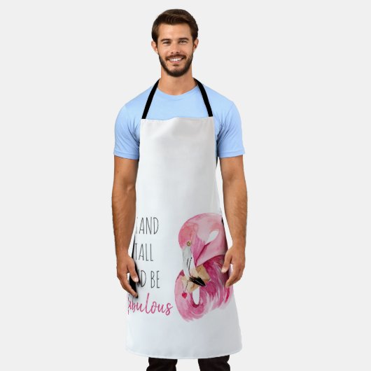 Moderne, exotische standaard en verbluffend flamin schort (Gedragen)