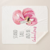 Moderne, exotische standaard en verbluffend flamin sherpa deken (Voorkant (horizontaal))