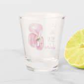 Moderne, exotische standaard en verbluffend flamin shot glas (Achterkant)