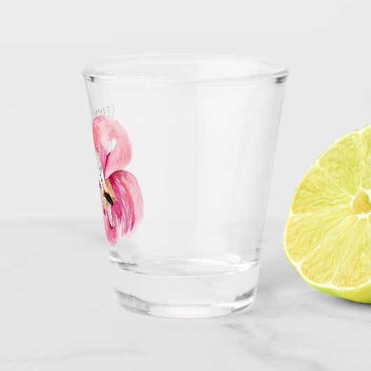 Moderne, exotische standaard en verbluffend flamin shot glas (Rechts)