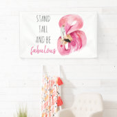 Moderne, exotische standaard en verbluffend flamin spandoek (Insitu)