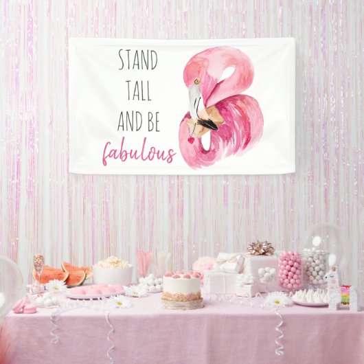 Moderne, exotische standaard en verbluffend flamin spandoek (Feest)