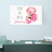 Moderne, exotische standaard en verbluffend flamin spandoek (Beurs)