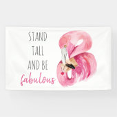 Moderne, exotische standaard en verbluffend flamin spandoek (Horizontaal)