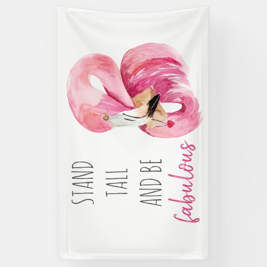 Moderne, exotische standaard en verbluffend flamin spandoek (Verticaal)