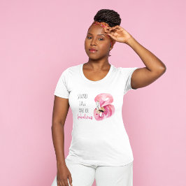 Moderne, exotische standaard en verbluffend flamin t-shirt