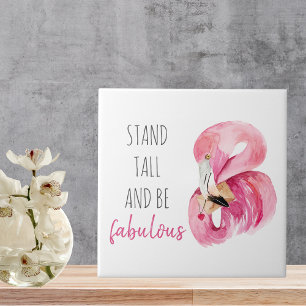 Moderne, exotische standaard en verbluffend flamin tegeltje