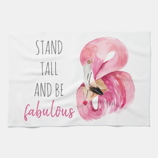 Moderne, exotische standaard en verbluffend flamin theedoek (Horizontaal)