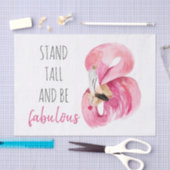 Moderne, exotische standaard en verbluffend flamin tissuepapier (Craft)