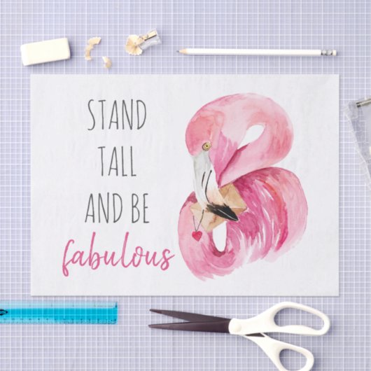 Moderne, exotische standaard en verbluffend flamin tissuepapier (Craft)