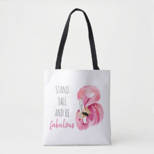 Moderne, exotische standaard en verbluffend flamin tote bag