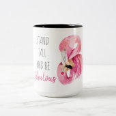 Moderne, exotische standaard en verbluffend flamin tweekleurige koffiemok (Center)