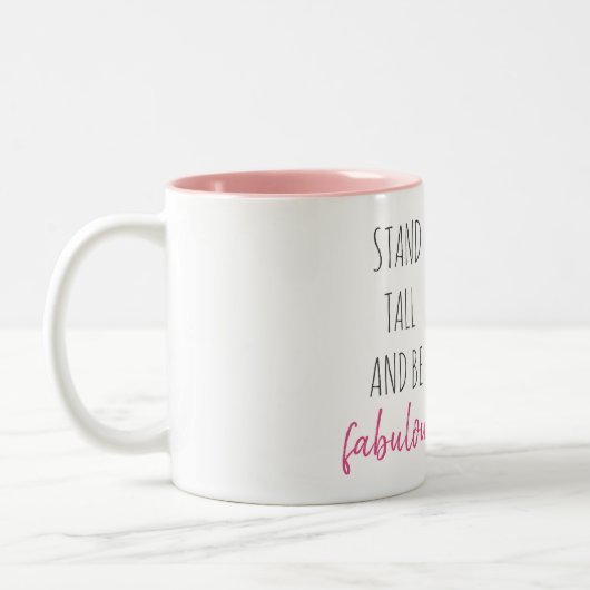 Moderne, exotische standaard en verbluffend flamin tweekleurige koffiemok (Links)