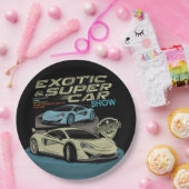Moderne exotische superauto's | Hypercars Papieren Bordje (Feest)