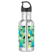 Moderne exotische vogels en Tropisch Foliage-ontwe Waterfles (Achterkant)