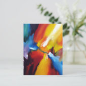 Moderne Expressionistische Abstracte Schilderij Sj Briefkaart (Staand voorkant)