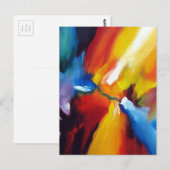Moderne Expressionistische Abstracte Schilderij Sj Briefkaart (Voorkant / Achterkant)