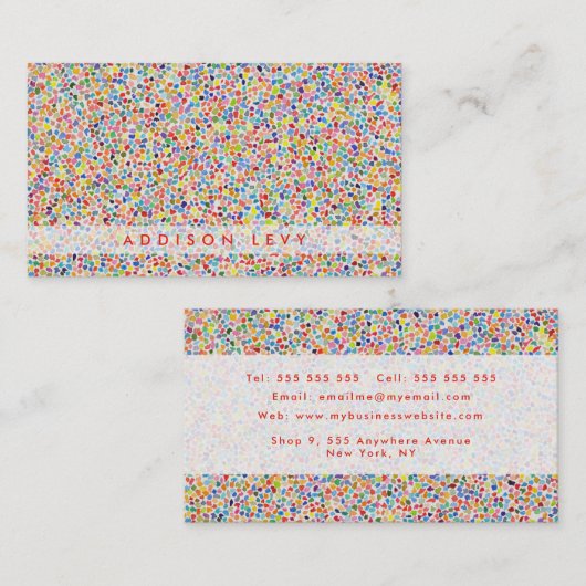 Moderne expressionistische kunst Waterverf schilde Afsprakenkaartje (Voorkant / Achterkant)