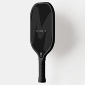 Moderne Extra Grote Geborduurde Initiaal & Naam Pickleball Paddle (Links)