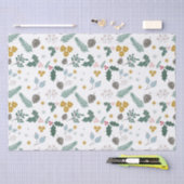 Moderne extra grote kerstbladpatroon tissuepapier (Craft)