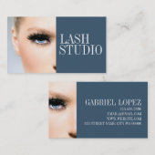 Moderne Eyelash-uitbreiding estheticiakaart Visitekaartje (Voorkant / Achterkant)