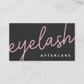 Moderne Eyelash-uitbreidingen Lash Lift Aftercare Visitekaartje (Voorkant)